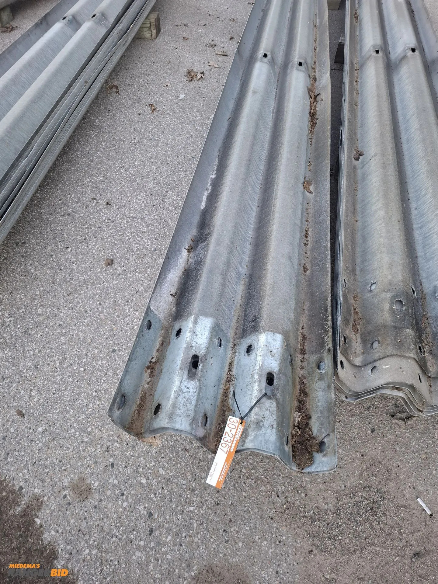 Used 13’6” GUARDRAIL - 10 PIECES. SELLER WILL LOAD. MUNICIPALITY OWNED. _UNKNOWN_ Construction Material & Supplies Michigan US | Miedema Asset Management Group #1410893