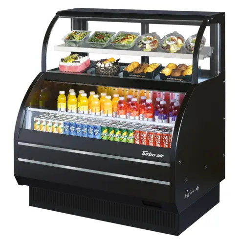 Turbo Air TOM-W-50SB-N 50 7/8" Horizontal Open Air Cooler w/ (4) Levels, 115v
