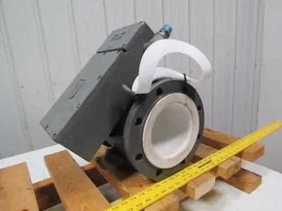 Fischer & Porter Co 10D1430A Magnetic Flowmeter Flow Tube 6" Teflon