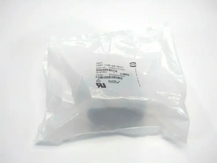 New | in-Stock Harting HAN 10B-gs-M25 Connector Hood Connector Accessories Michigan US | Maverick Industrial Sales #1481512