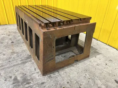 32" X 64" T SLOTTED STEEL DRILL BOX SETUP TABLE: STOCK #23229