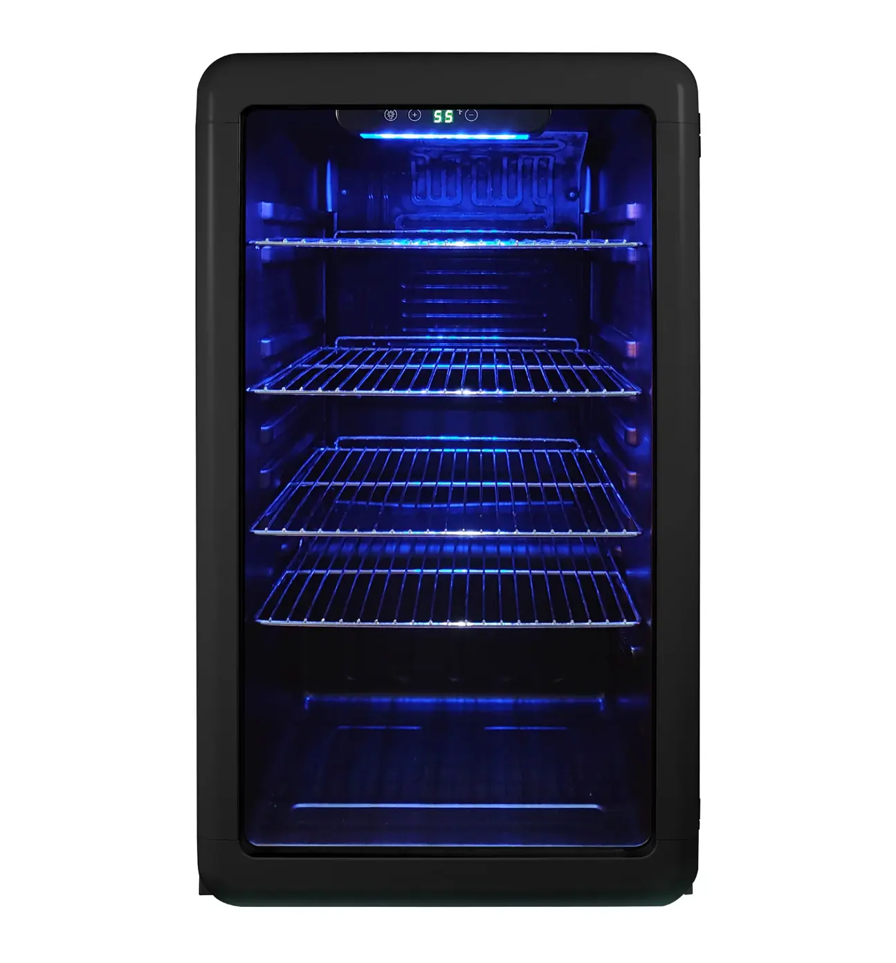 Magic Chef 3.4 CU. FT. RETRO BEVERAGE COOLER, IN BLACK