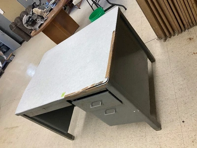 Metal office desk
