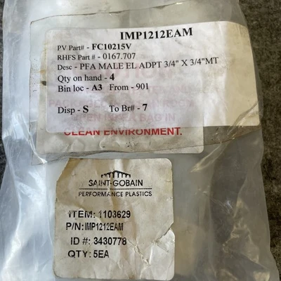 New | in-Stock Saint-Gobain IMP1212EAM Valves/Fittings California US | Davliegogo LLC #1732636