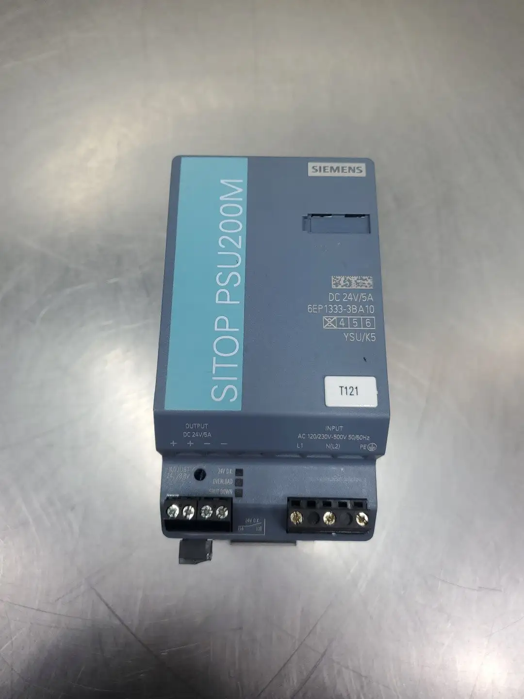 SIEMENS 6EP1333-3BA10 SITOP PSU200M POWER SUPPLY, 24VDC, 5A. 1D-65