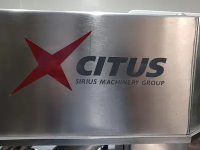 Citus jacketed mixing kettle and Alum-a-lift lifting cart