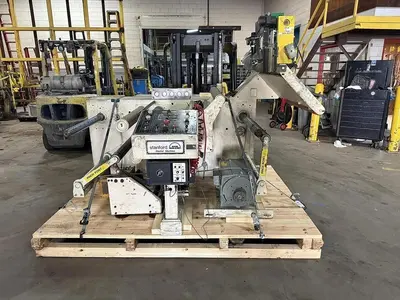 32" WIDE STANFORD MAN ROLAND MODEL 152 FW DOCTOR REWINDER 30" REWIND CAPACITY