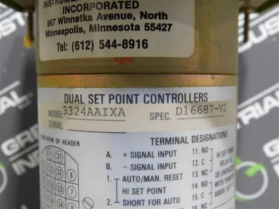 Simpson 3324AAIXA Power Factor Indicating Controller .50 Lead - 1.0 - .50Lag New