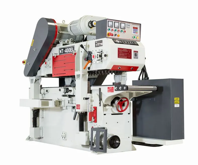 Northtech NT 400EL Heavy Duty Chain Drive 15HP+15HP Double Surface Planer (w/ Helical Cutter Heads)