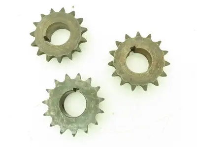 Tsubaki H50B15F #50 Roller Chain Sprocket 15T 5/8P 1-3/8" Bore  Lot Of 3