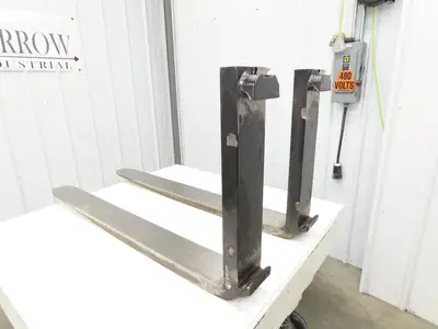 5400X24 5 X 48" Class 3 Steel Forklift Forks 20" Carriage 1-Pair READ