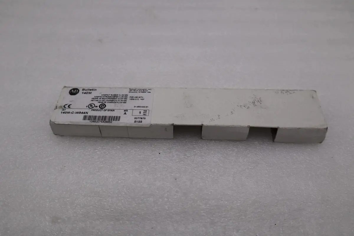 LOT OF 2 NEW AB ALLEN BRADLEY 140M-C-W544N COMPACT BUSBAR STK H1497A