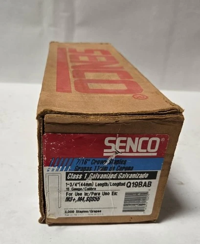 Senco 15 x 7/16in Crn x 1-3/4in EG Crown Heavy Wire Staples Q19BAB