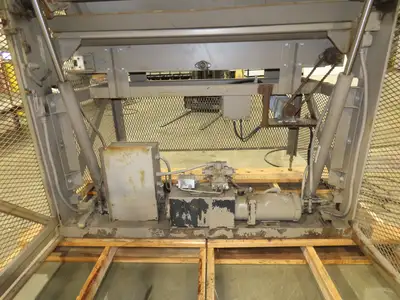 Allegheny Hydraulic Tote Tipper Paper Shredder Hopper Dump Feed Conveyor 460V