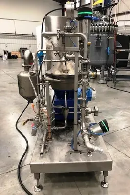 Alfa-Laval LAPX 404 SGP-31G/GC CLARA 20 HF clarifier skid.