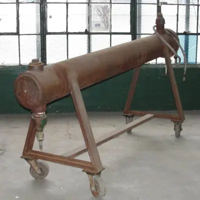SPC6958  Heat Exchanger Ludell Manufacturing Company shell and tube heat exchanger, atmospheric psi shell, atmospheric psi internal, NA