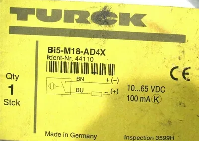NEW TURCK BI5-M18-AD4X SENSOR 44110 BI5M18AD4X