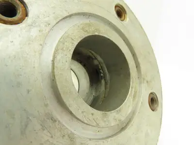 Vacuum Research Company S482 2" Flanged Knife Manual Gate Valve Rubber Seat