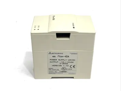 FX2N-4DA | Mitsubishi  Power Supply 24VDC 10VDC 0-20mA - Used