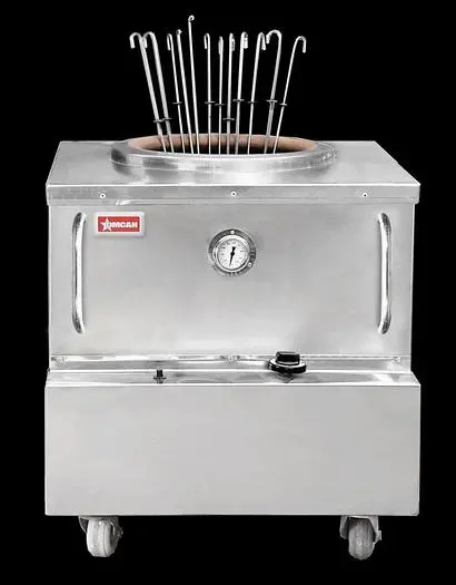 34″ x 34″ Natural Gas Stainless Steel Square Tandoor Oven – 85,000 BTU