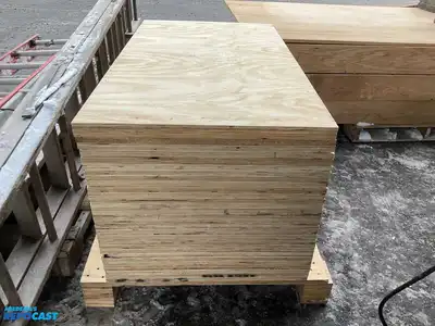 Lot of (30) 2 by 4 plywood crating material