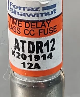 Ferraz Shawmut ATDR-12 12A 600V Time-delay Fuse ATDR12 Loc4B27