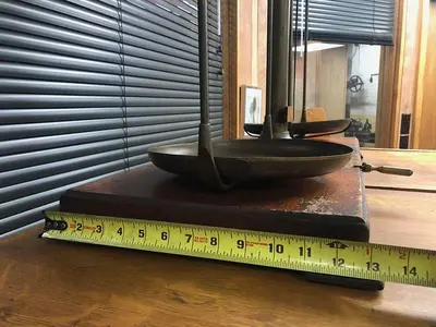 2899-385 Antique H. Kohlbusch Balance Beam Scale with Set of Weights Circa 1890