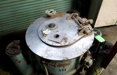 Tolhurst 20 x 12 perforate basket centrifuge, 316SS.
