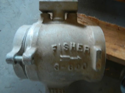 Fisher 3" 600 Class, 316 Stainless Wafer Vee - Ball Control Valv