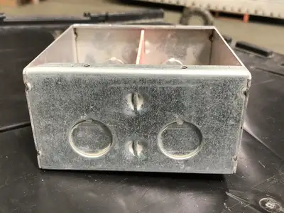 4x4" High Voltage Duel Ganged Masonry Box