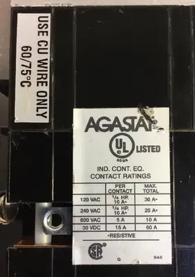 Agastat 7024PHT Timing Relay 3-30 Min Coil 125VDC 4E-13