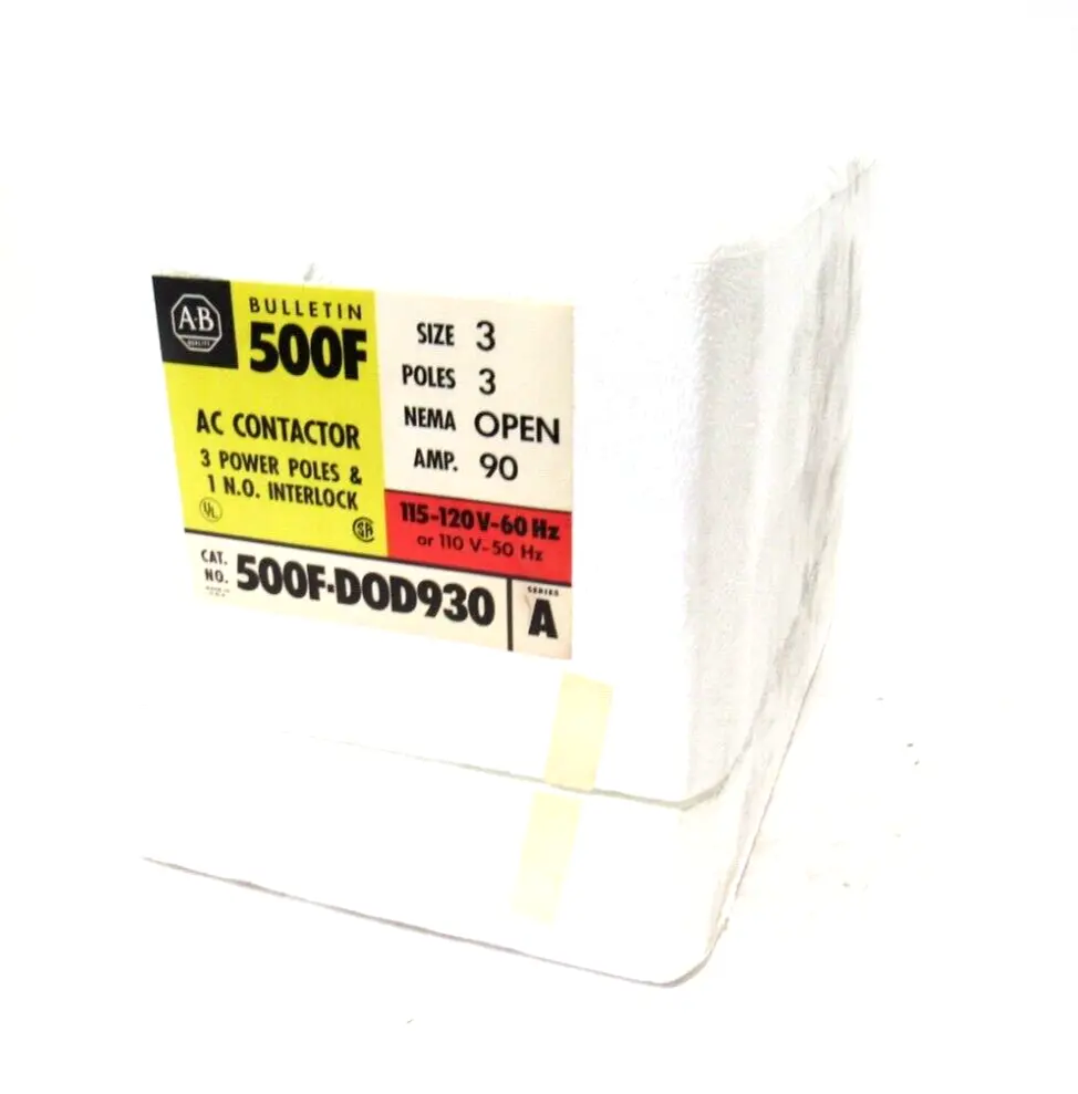 NEW ALLEN BRADLEY 500F-DOD930 AC CONTACTOR SER.A 500FDOD930