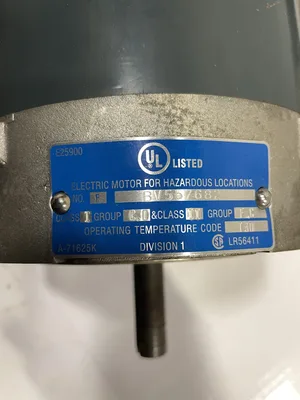 XX5KC49HN0714AX P 1/3HP Explosion Proof Electric Motor 1725RPM 115/208-230V 1PH