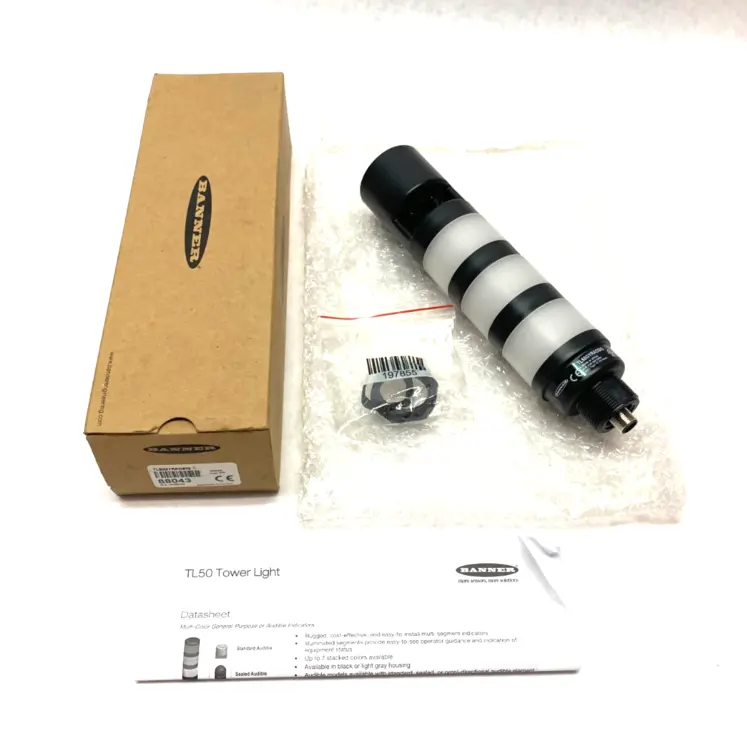 Used BANNER ENGINEERING CORE SERIES 50MM LED TOWER LIGHT 3-COLOR, AUDIBLE Lighting | Maverick Industrial Sales #1110787