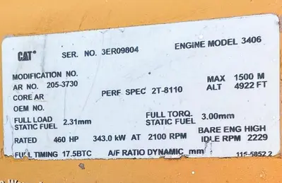 Used CATERPILLAR 3406 DIESEL ENGINE Diesel Engines Pennsylvania US | East West Machinery & Drilling #1417881