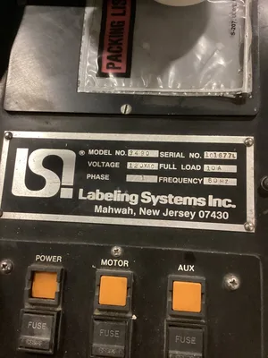 LS Labeling Systems 3490 8” Label Applicator 120V