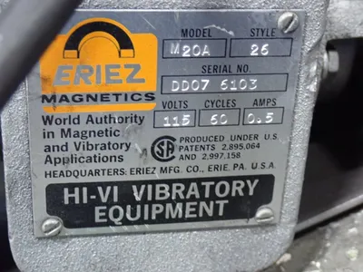 Used ERIEZ MAGNETICS M20A Motors (misc) Ohio US | HGR 24 #734651