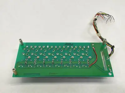USED CRYDOM RELAY MOUNTING BOARD 13326 REV J W/ 8X POTTER&BRUMFIELD ODC-5 385