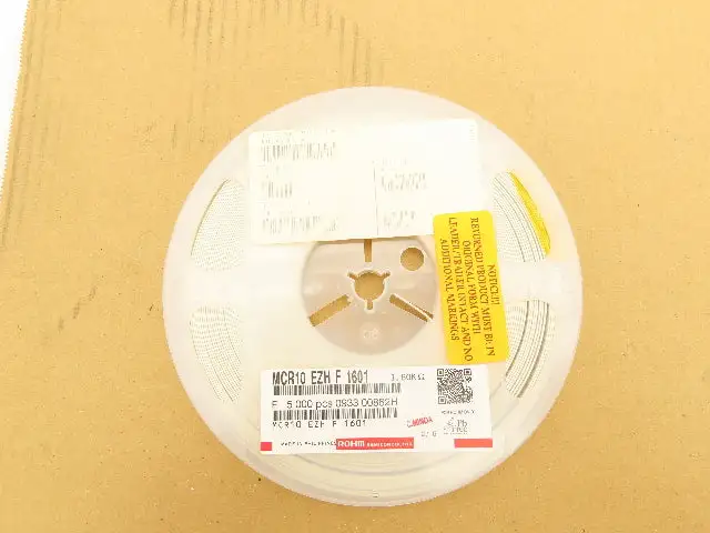 Rohm MCR10EZHF1601 Chip Resistor Tape And Reel 1.6 kOhms ± 1% 5000 Pcs