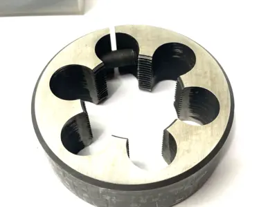 None | M39x1.5 HSS 6-Hole Round Thread Die - Used
