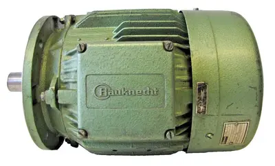 Bauknecht 6.6 kW Electric Motor 230/460V 3 Phase 1740 RPM 1-1/2" Shaft Dia.