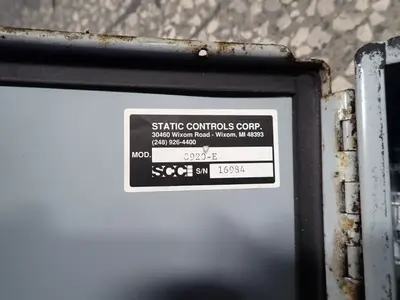 Used STATIC CONTROLS CORP. 0920E Electrical Controls | HGR 24 #747607
