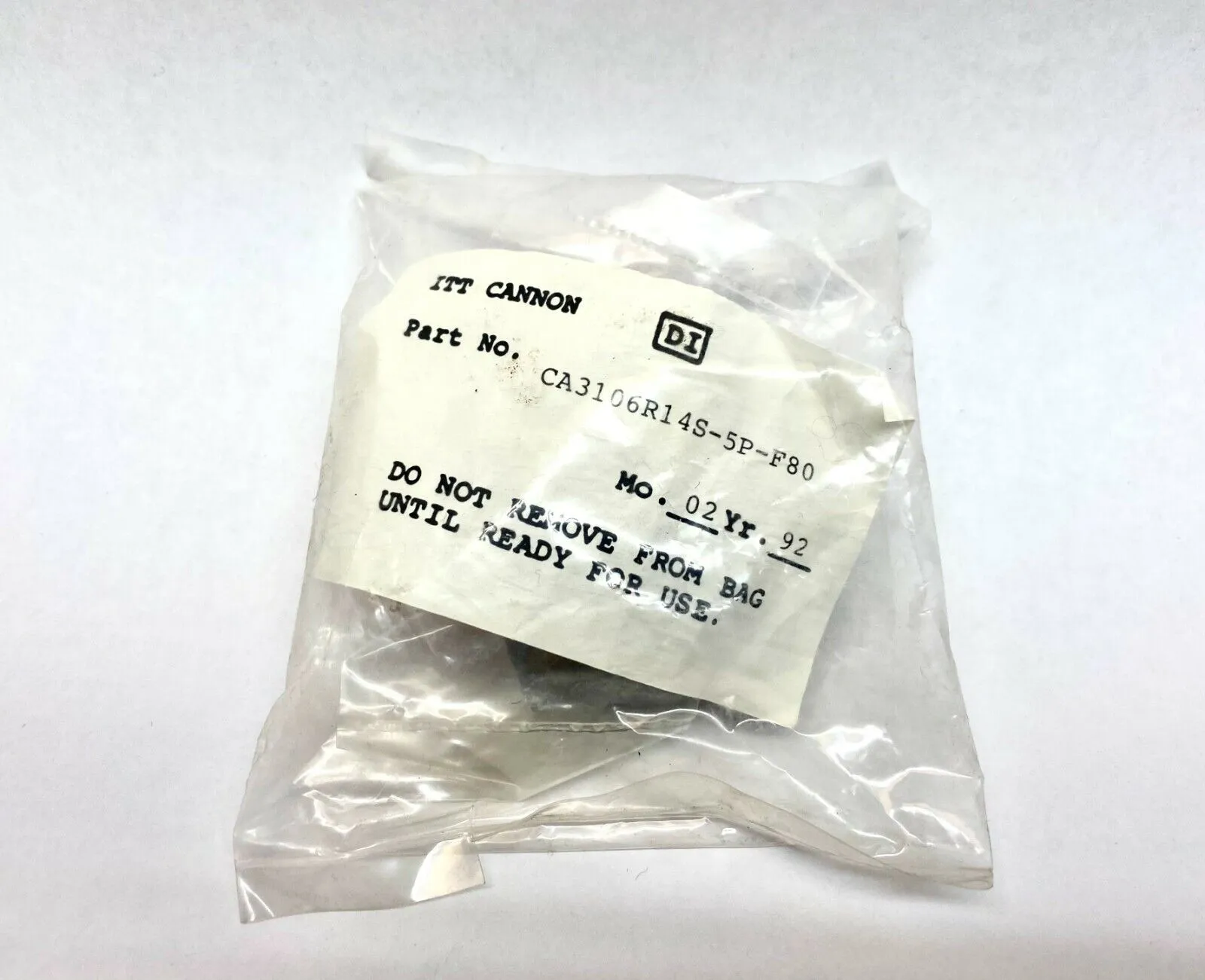 NEW ITT CANNON STRAIGHT CONNECTOR PLUG MALE 5 POSITION