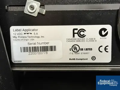 Used N/A Primera Tech Label Applicator, Model AP362 Labelers Ohio US | Federal Equipment Company #1337922