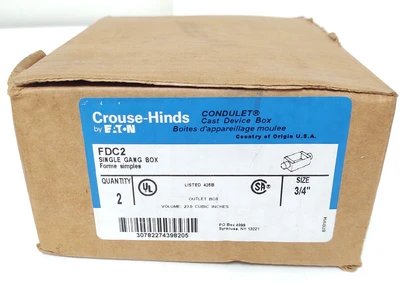 NEW EATON CROUSE-HINDS INDUSTRIAL FDC2
