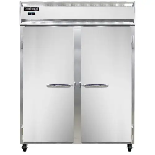 Continental 2FEN 57" Two Section Reach In Freezer, (2) Left/right Hinge Solid Doors, 115v