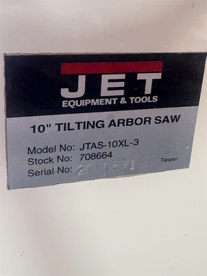 Used 2020 JET "JTAS-10XL-3" Woodworking Table Saws Texas US | MachineryMax #1316067