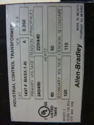USED ALLEN BRADLEY 1497-F-BASX-1-N SER A