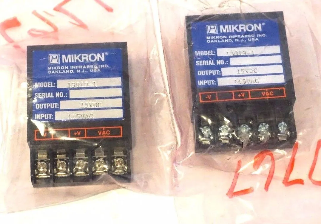 2 NEW MIKRON INFRARED 13019-1 POWER BLOCKS 130191