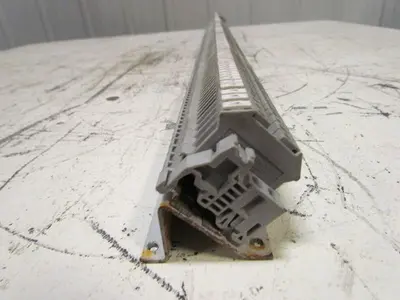 Phoenix Contact 35mm Din Rail Mount Terminal Blocks 48"Long 74 Componets